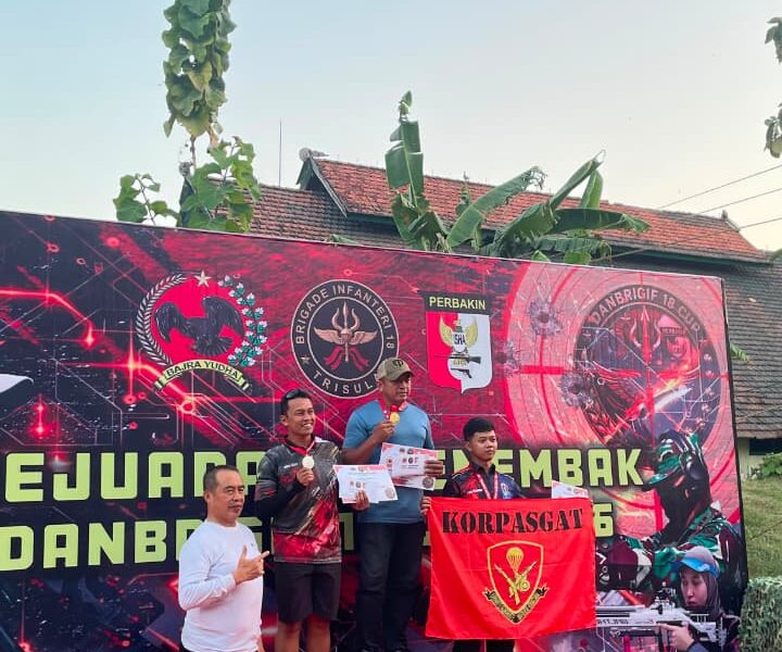Atlet Menembak Korpasgat Ukir Prestasi Gemilang di Kejuaraan Danbrigif 18/Trisula