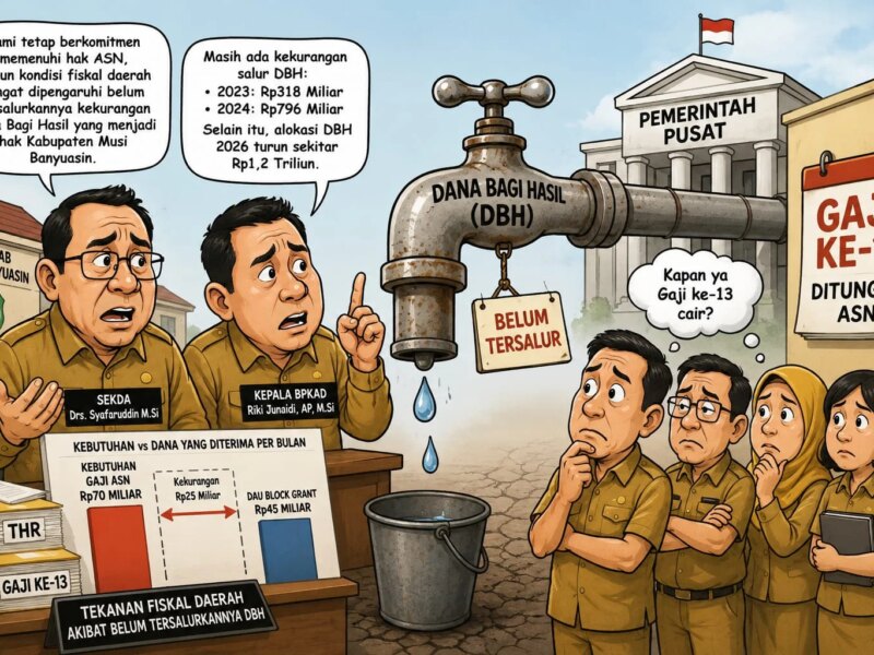 Pembayaran Gaji ke-13 ASN Menunggu Transfer DBH dari Pemerintah Pusat – Detiktoday.com