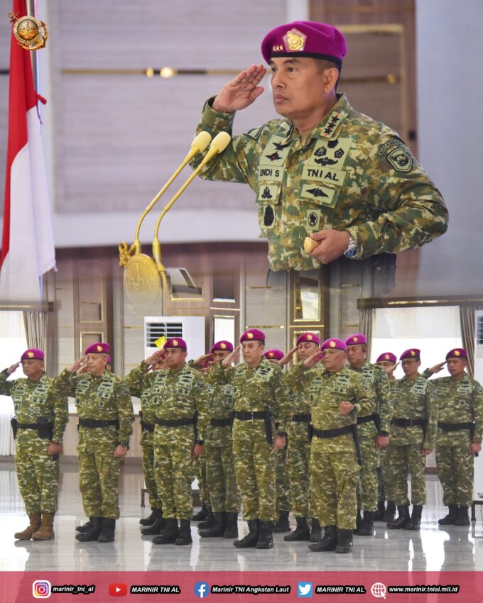 57 PERWIRA REMAJA AAL ANGKATAN LXXI THN 2026 RESMI MENJADI KELUARGA BESAR KORPS MARINIR
