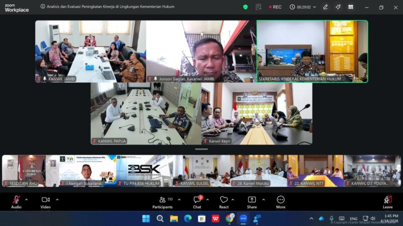 Kanwil Kemenkum Jambi Ikuti Evaluasi Peningkatan Kinerja, Perkuat Akuntabilitas dan Tata Kelola Organisasi – Detiktoday.com