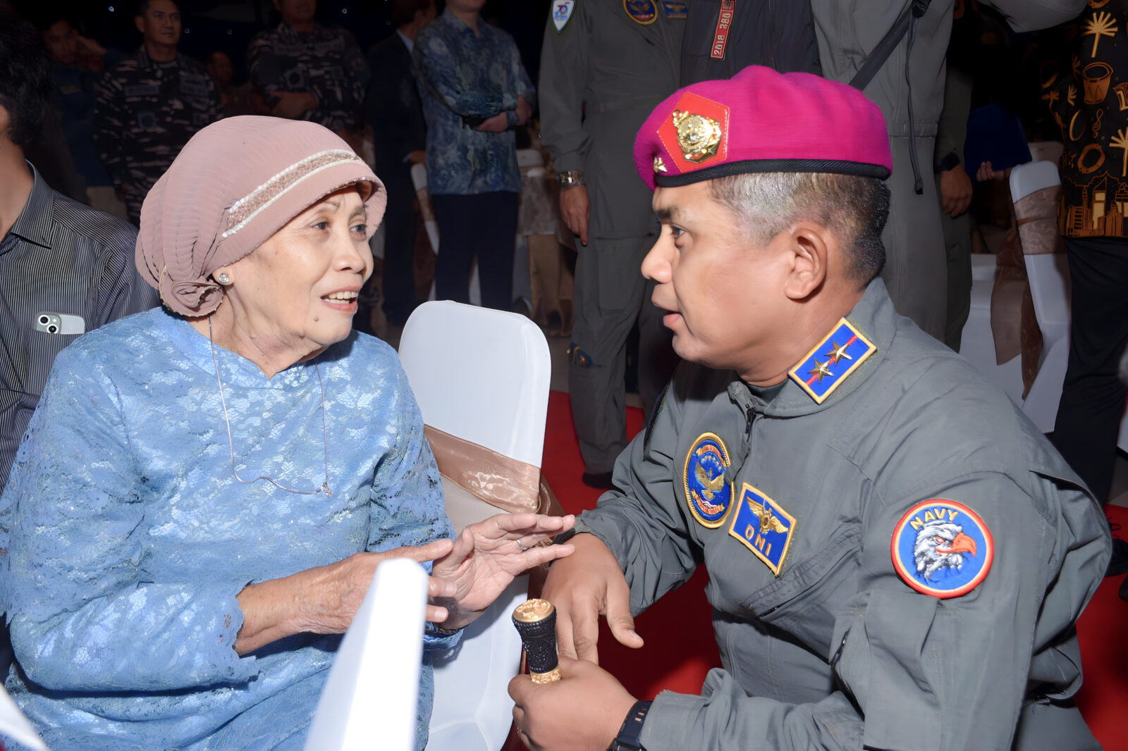 PANGKORMAR DIWAKILI DANPASMAR 2 HADIRI TASYAKURAN HUT KE-70 PENERBANGAN TNI AL