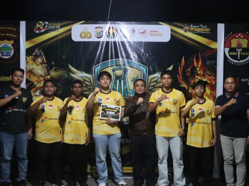 Tim Pioner Juara Kapolres Fakfak E-Sport Competition 2026, Bukti Anak Muda Fakfak Berprestasi – Detiktoday.com