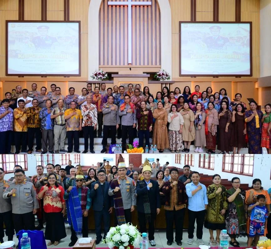 Kapolda Jambi Pererat Silaturahmi dengan Pengurus GBKP dan GKPS, Perkuat Kerukunan Umat Beragama – Detiktoday.com