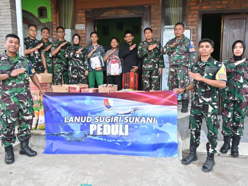 Peduli Sesama, Lanud Sugiri Sukani Salurkan Bantuan Sosial ke Dua Panti Asuhan di Majalengka