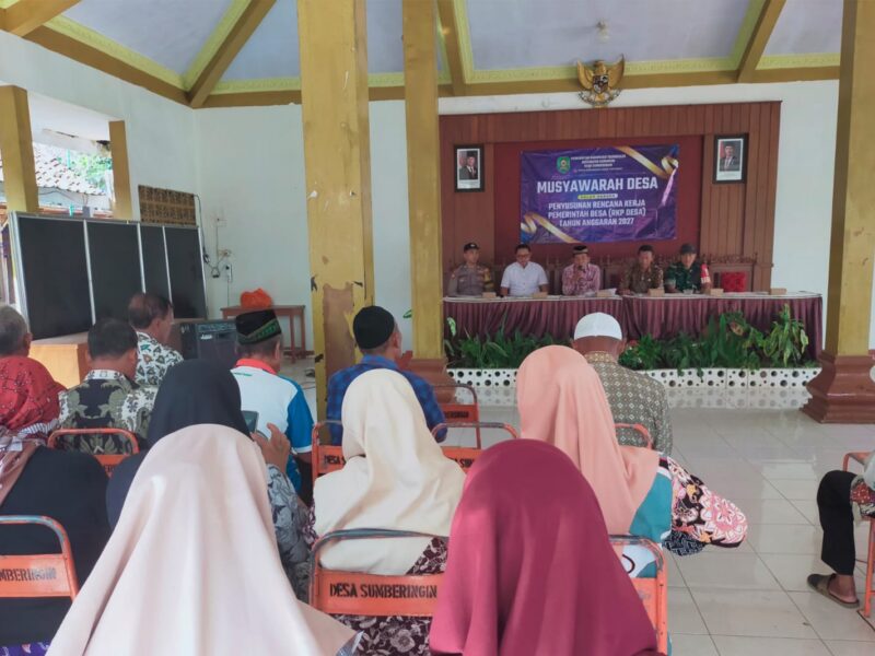 TNI-Polri Kawal Musyawarah RKPDes 2027, Perkuat Pembangunan Desa Sumberingin