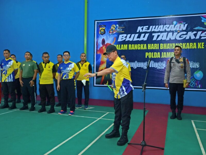 Polda Jambi Resmi Buka Kejuaraan Bulu Tangkis HUT Bhayangkara ke-80, Perkuat Sinergi Antarinstansi – Detiktoday.com