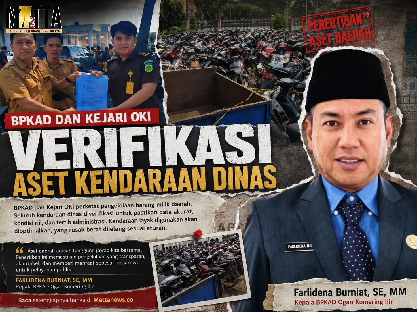 BPKAD dan Kejari OKI Verifikasi Aset Kendaraan Dinas – Detiktoday.com