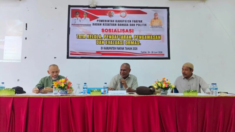 Kesbangpol Fakfak Gelar Sosialisasi Tata Kelola Pendaftaran Pengawasan dan Evaluasi Ormas – Detiktoday.com