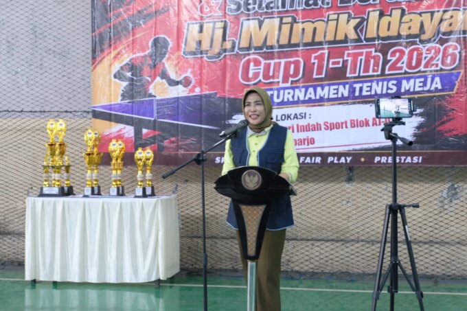 Mimik Idayana Resmi Buka Turnamen Tenis Meja Cup I 2026, Siapkan Lahirkan Atlet Berprestasi Sidoarjo – Detiktoday.com