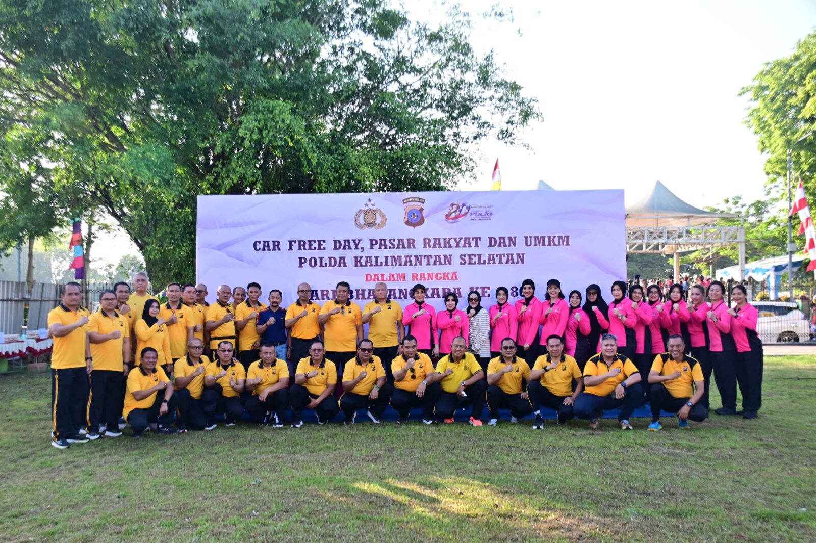Polda Kalsel Gelar Car Free Day dan Pasar Murah, Perkuat Sinergi Polri dan Masyarakat
