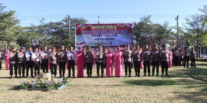 Kapolres: Kenaikan Pangkat di Polres Demak Jadi Momentum Perkuat Integritas dan Pelayanan Publik