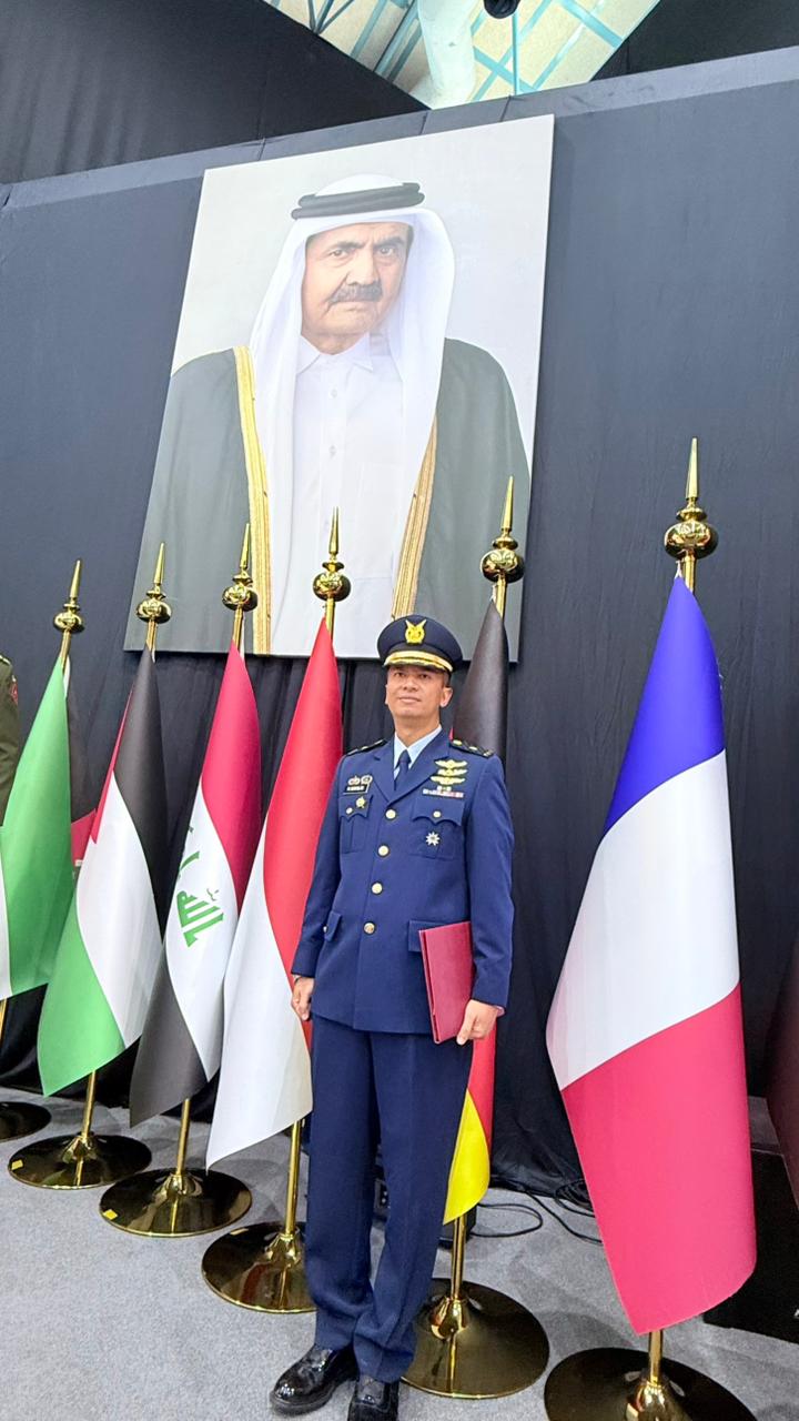 Perwira TNI AU Raih Gelar Master of Arts in Military and Security Studies di Qatar