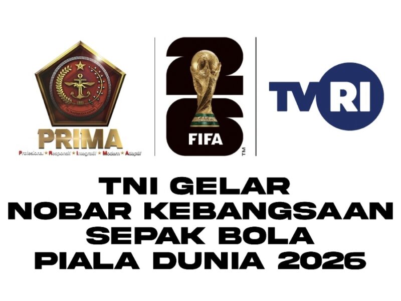 TNI Gelar Nobar Kebangsaan Pertandingan Sepak Bola Piala Dunia 2026 Bersama Masyarakat