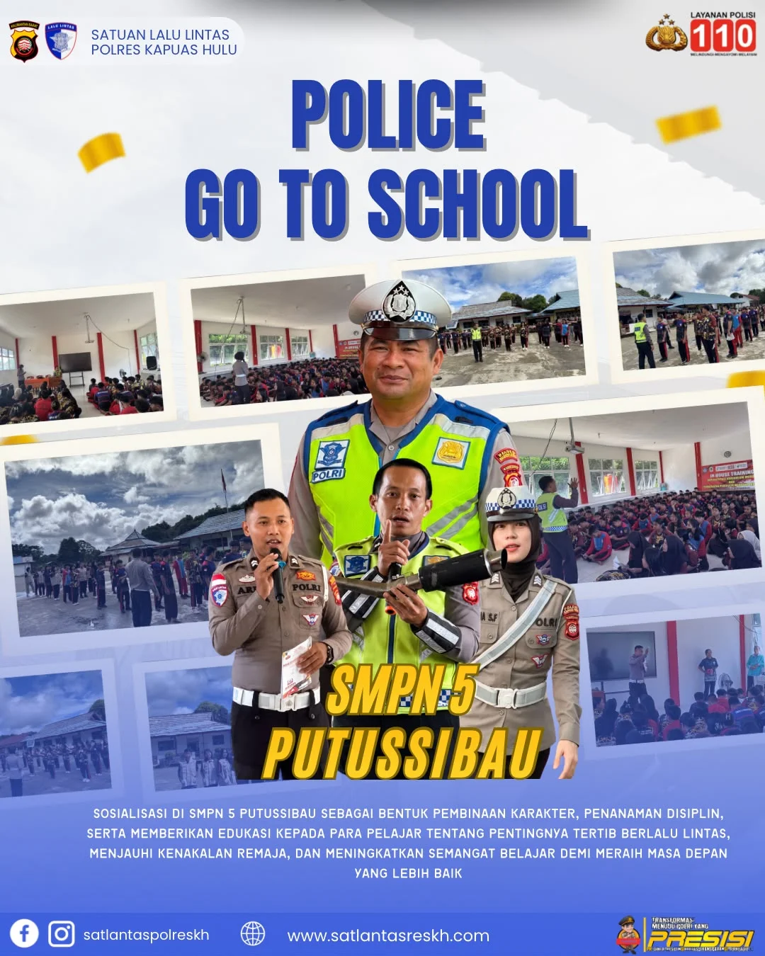 Satlantas Polres Kapuas Hulu Sosialisasi Tertib Lalu Lintas di SMPN 5 Pala Pulau – Detiktoday.com