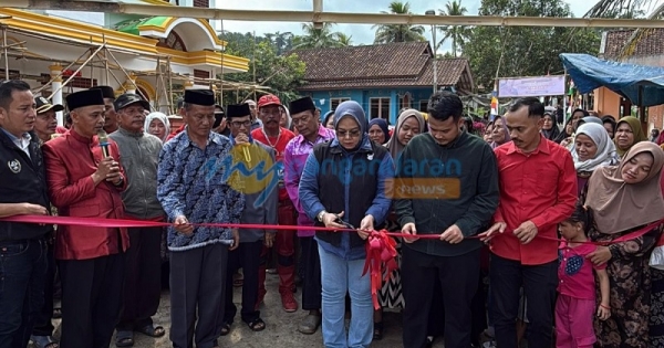 Ida Nurlaela Wiriadinata Resmikan Jalan Jembatan Cantilan, Akses Penghubung Pangandaran dan Tasikmalaya