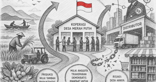 Koperasi Desa Merah Putih dan Risiko Menjadikan Desa Sekadar Pasar