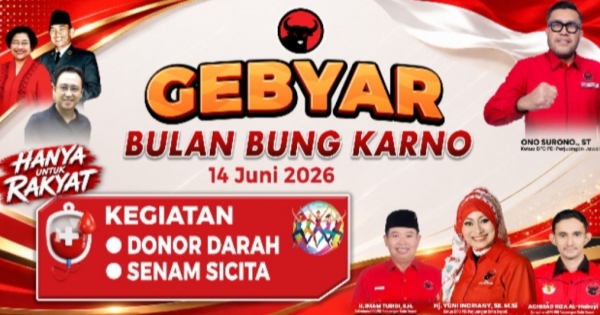 Peringati Bulan Bung Karno, DPC PDI Perjuangan Depok Gelar Aksi Donor Darah dan Sicita ​