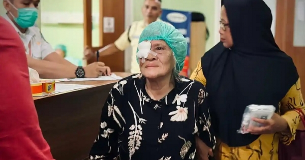 Rudianto Tjen Ajak Warga Pulau Bangka Manfaatkan Operasi Katarak Gratis Yayasan Rudi Center Bersama PDI Perjuangan Babel