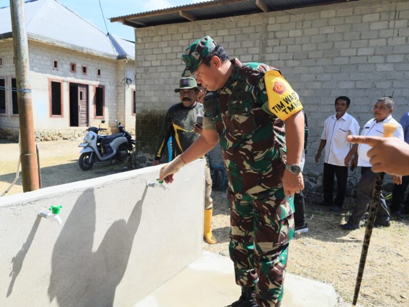 Pastikan Kualitas dan Bermanfaat, Tim Wasev TMMD Ke-129 Tinjau Sasaran Fisik di Wasile Tengah