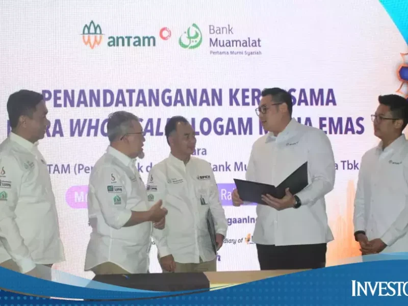 Antam dan Bank Muamalat Kerja Sama Distribusi Grosir Emas