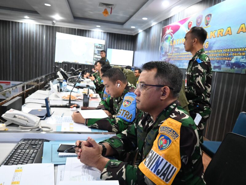 Kosek I Uji Kesiapan Sistem Pertahanan Udara Nasional melalui Latihan Hanud Cakra A 2026