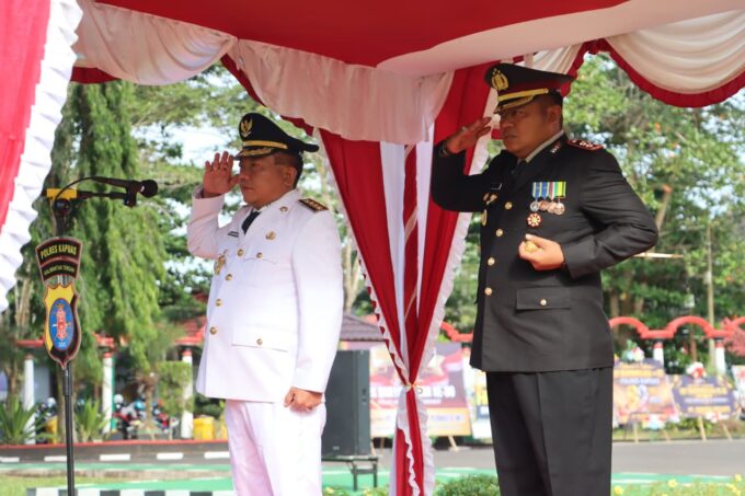 Polres Kapuas Peringati Hari Bhayangkara Ke-80 dengan Upacara dan Syukuran