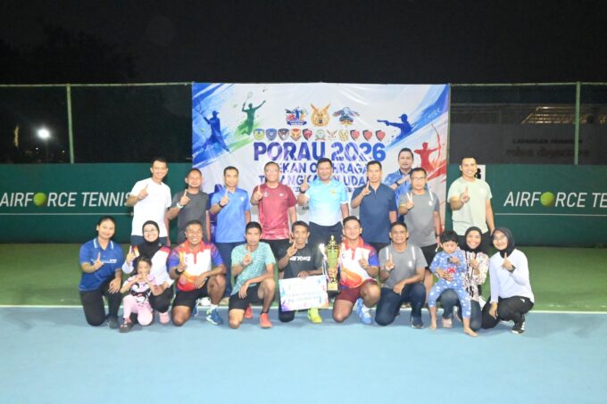 Sabet Juara I Tenis Lapangan, Pangkodau I Berikan Apresiasi Dan Puji Atlet Kodau I