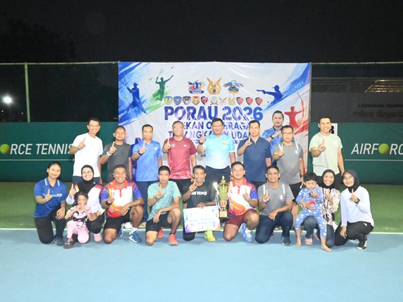 Sabet Juara I Tenis Lapangan, Pangkodau I Berikan Apresiasi Dan Puji Atlet Kodau I