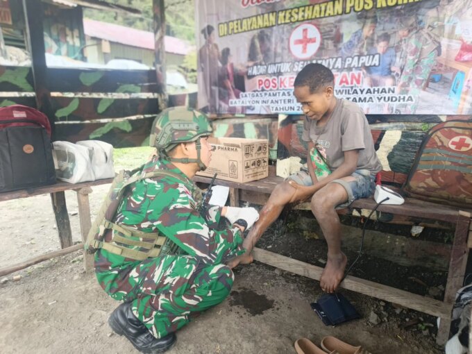 Torang Sehat Kampung Kuat, TNI Tidak Tidur Layani Warga, Satgas 645/GTY Pos Kurima Buka Kesehatan Gratis 24 Jam – Detiktoday.com