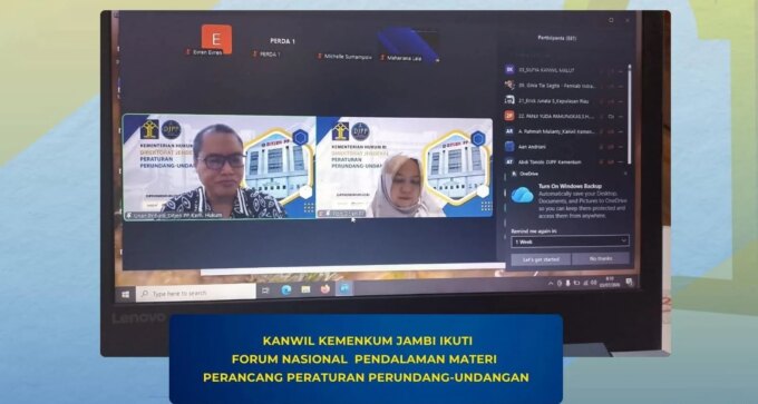 Kanwil Kemenkum Jambi Perdalam Metode Omnibus, Perkuat Kompetensi Perancang Regulasi – Detiktoday.com