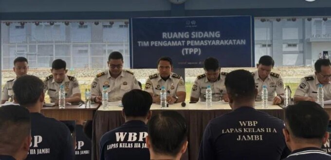 49 Warga Binaan Lapas Kelas IIA Jambi Diusulkan Terima Pembebasan Bersyarat dan Cuti Bersyarat, Sidang TPP Digelar Transparan – Detiktoday.com