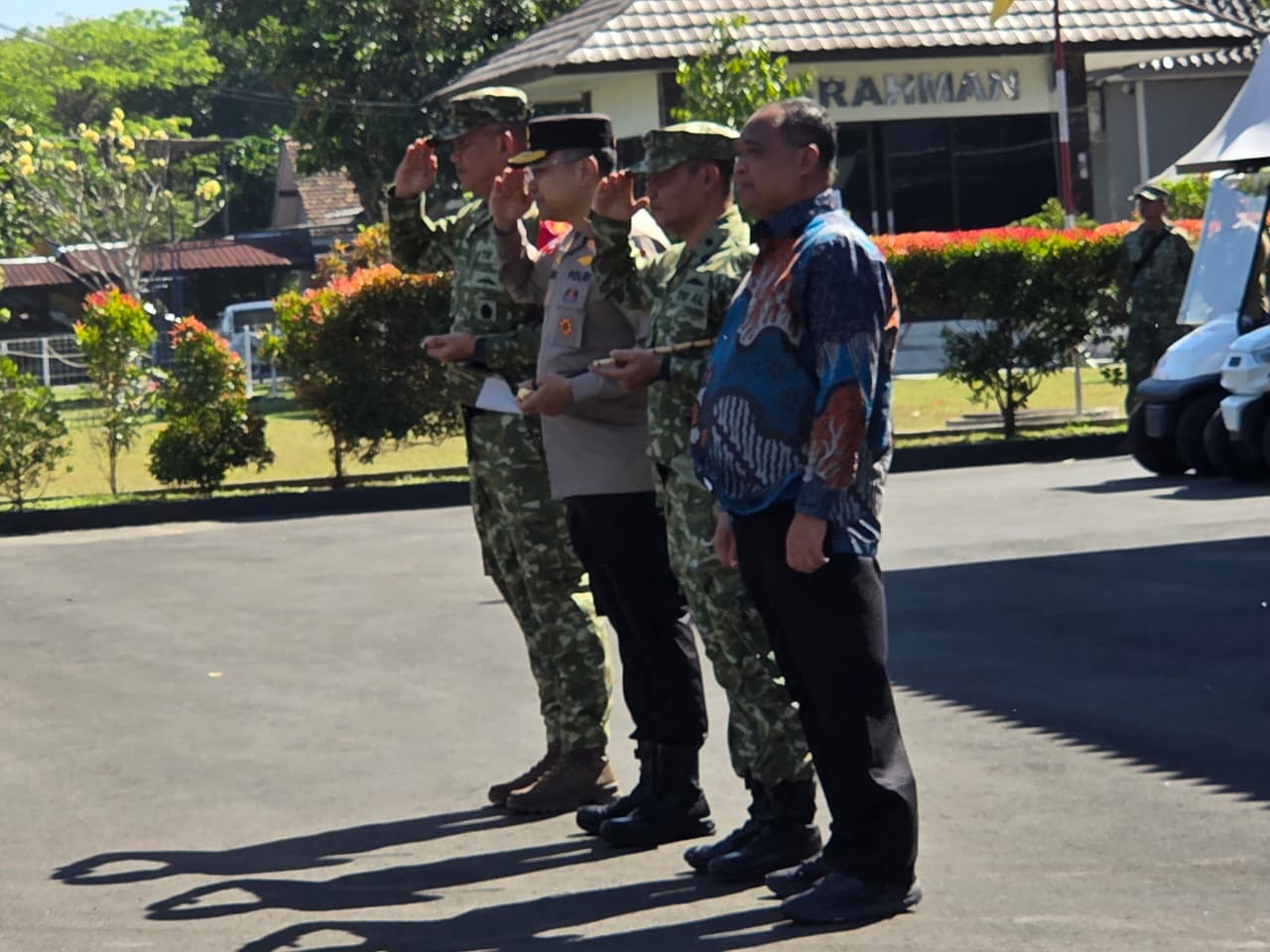 Kogasgabpad Kodam IV/Diponegoro Sukses Kawal Kunjungan Presiden RI dan PM India di Candi Prambanan