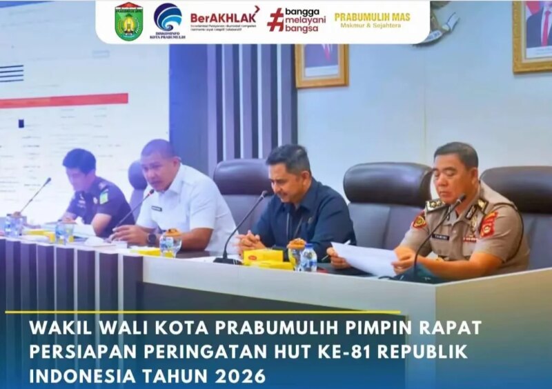 Wakil Walikota Prabumulih Franky Pimpin Rapat Persiapan HUT RI – Detiktoday.com