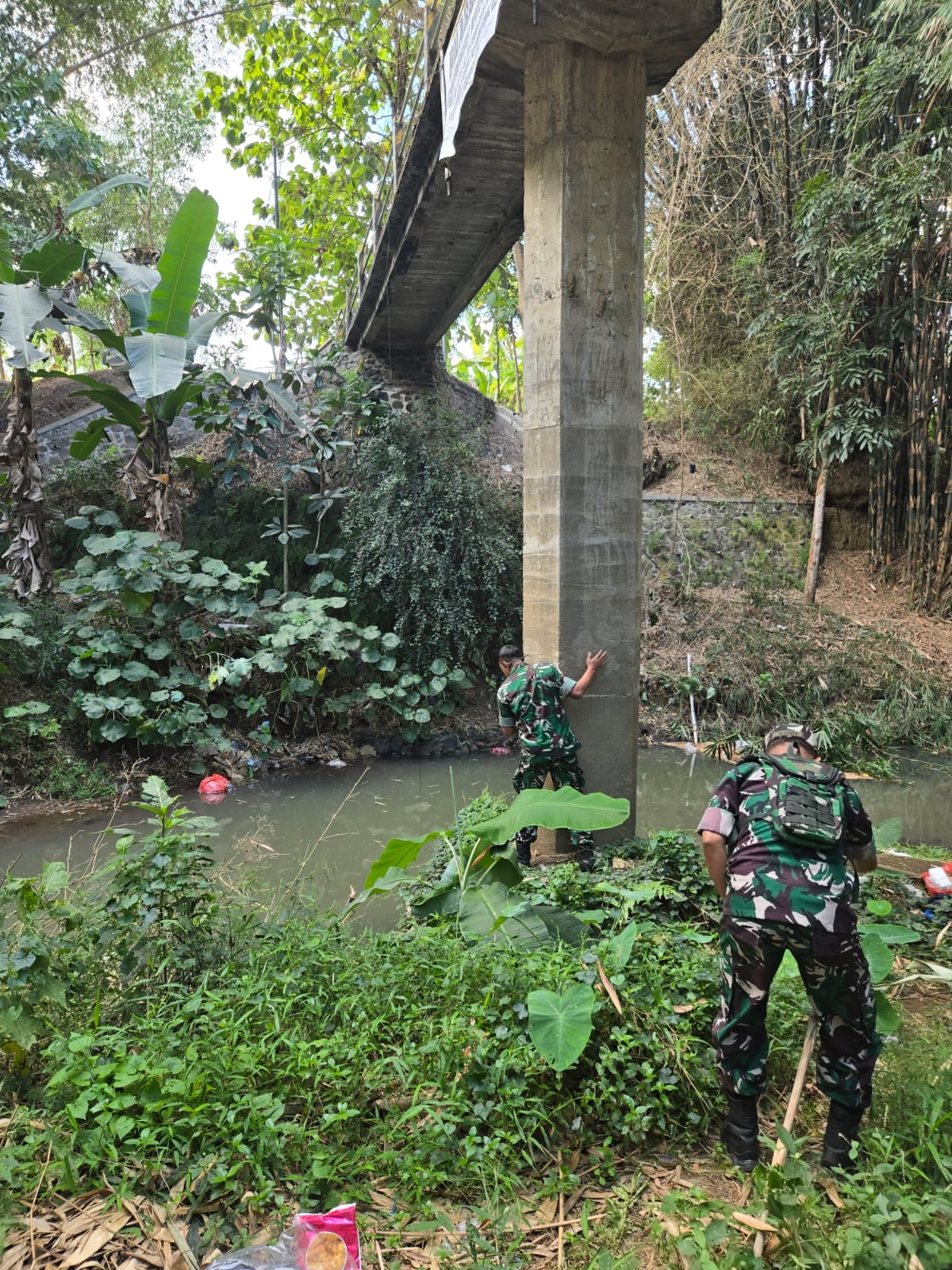 Dandim Tulungagung Tinjau Dua Lokasi Jembatan, Pastikan Kelayakan Usulan Pembangunan