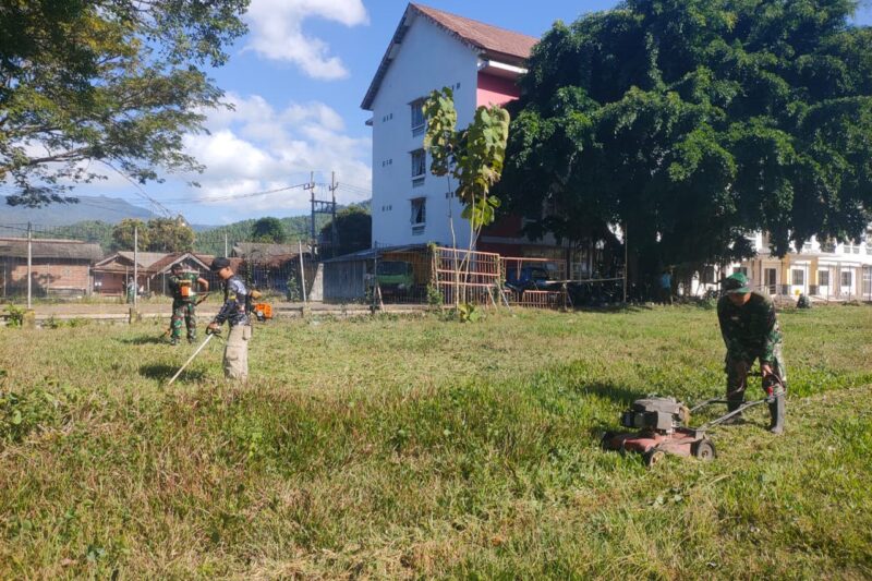 Kodim 0806/Trenggalek Siapkan Pangkalan Sementara Yon TP 531/Menak Sopal di Watulimo