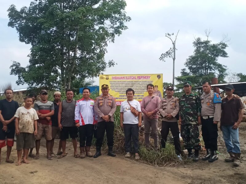 Polsek Bayung Lencir Cegah Illegal Refinery, Warga Diimbau Hentikan Penyulingan Minyak Ilegal – Detiktoday.com