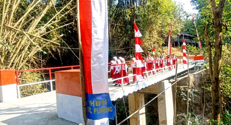 Dulu Nyaris Renggut Korban Jiwa, Kini Jembatan Garuda Berdiri Kokoh di Desa Ngaglik