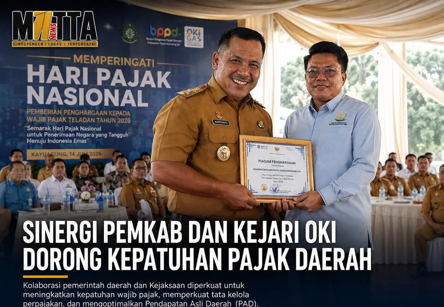 Sinergi Pemkab dan Kejari OKI Didorong untuk Tingkatkan Kepatuhan Pajak Daerah – Detiktoday.com