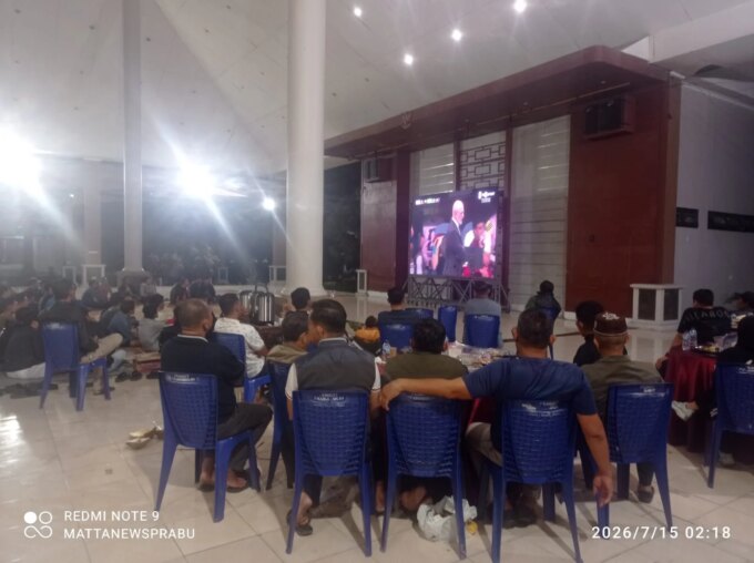 Wali Kota Prabumulih dan Sekda Nobar Semi Final Piala Dunia di Pendopoan Rumah Dinas – Detiktoday.com