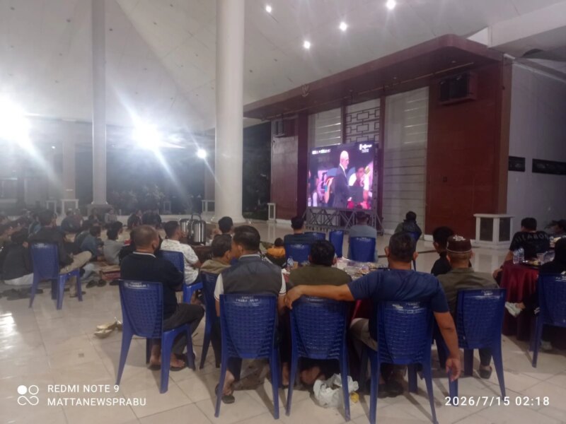 Wali Kota Prabumulih dan Sekda Nobar Semi Final Piala Dunia di Pendopoan Rumah Dinas – Detiktoday.com