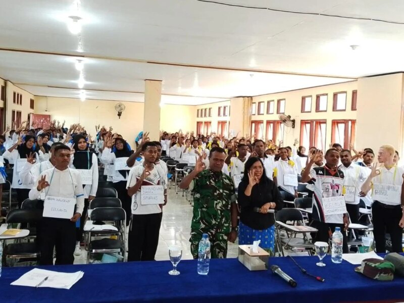 Pasi Kodim 1803/Fakfak Beri Pembekalan Bela Negara Untuk 157 Maba STIKIP Nuuwar – Detiktoday.com