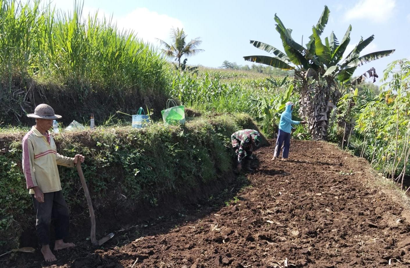 Sertu Tatang Hadir di Tengah Petani, Percepat Persiapan Musim Tanam
