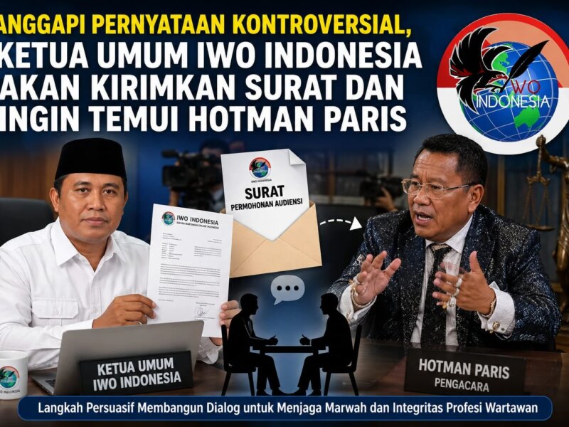 Tanggapi Pernyataan Hotman Paris, Ketum IWO Indonesia Akan Layangkan Surat dan Minta Audiensi – Detiktoday.com