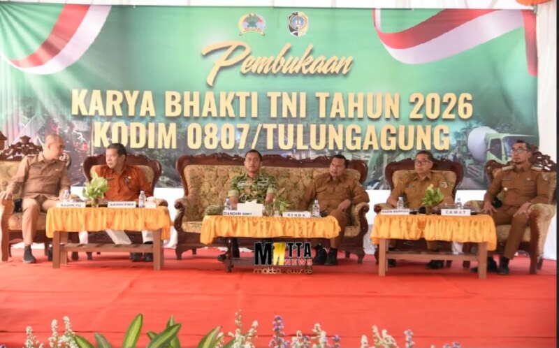 Karya Bhakti TNI 2026 Resmi Dimulai di Tulungagung, Pemkab dan Kodim Bangun Jalan Rabat Beton untuk Dongkrak Ekonomi Warga – Detiktoday.com