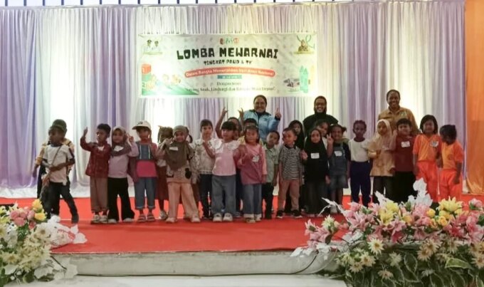 Ceria dan Berwarna, DP3AP2KB Fakfak Ajak Anak Berekspresi Lewat Lomba Mewarnai pada Peringatan HAN – Detiktoday.com