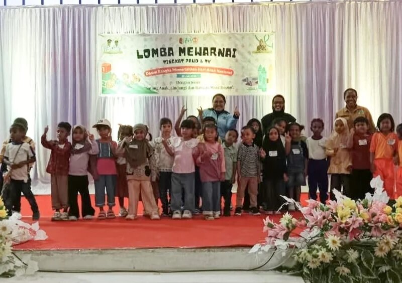 Ceria dan Berwarna, DP3AP2KB Fakfak Ajak Anak Berekspresi Lewat Lomba Mewarnai pada Peringatan HAN – Detiktoday.com