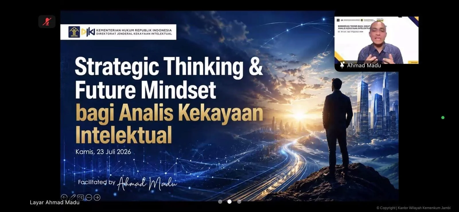 Kakanwil Kemenkum Jambi Ikuti Bimtek Analis Kekayaan Intelektual 2026 – Detiktoday.com