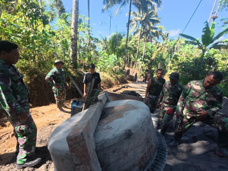Mesin Molen Rusak, Semangat Satgas TMMD Tetap Menyala Demi Pembangunan Desa