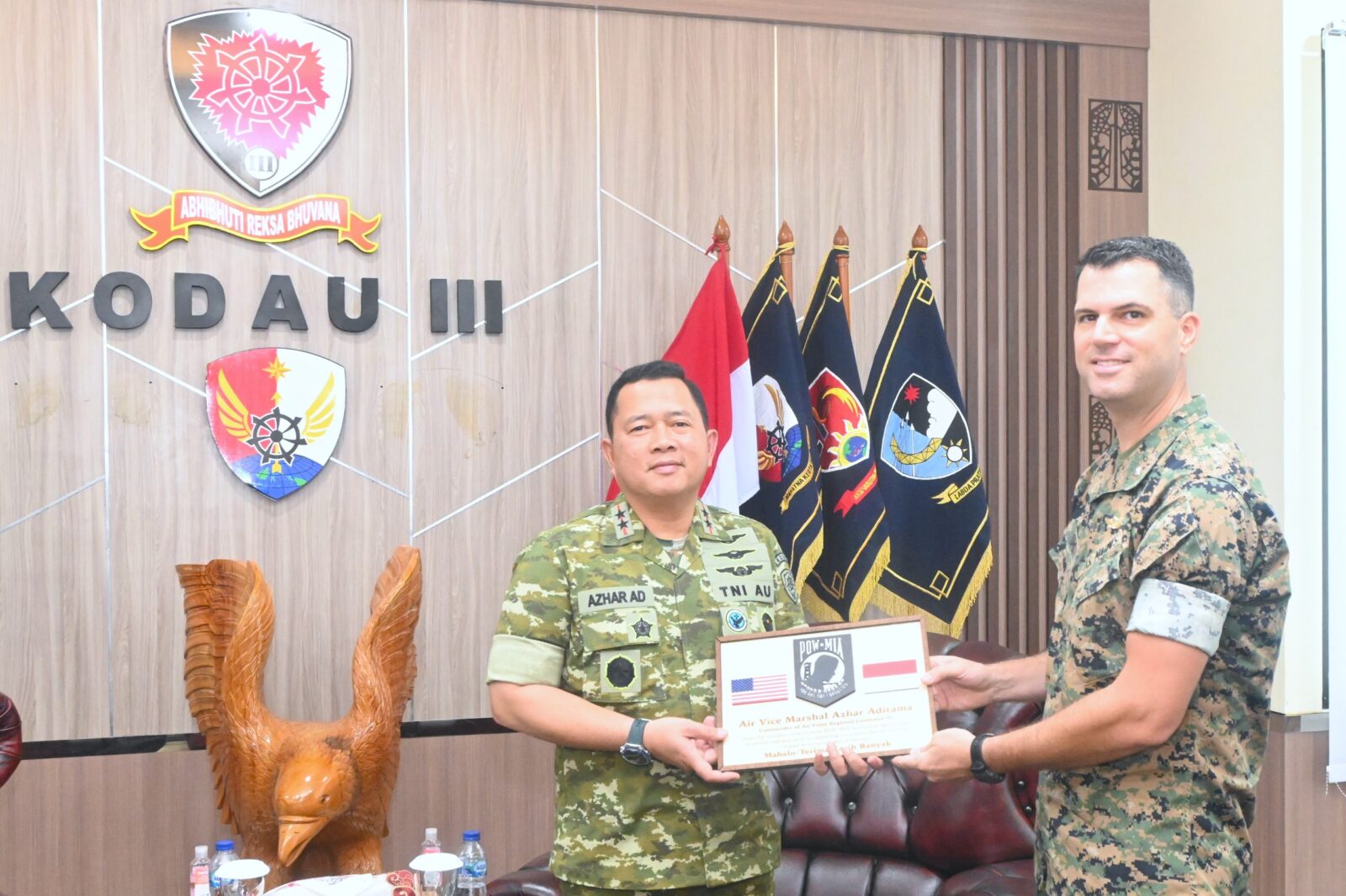 Kodau III Raih Penghargaan Departemen Pertahanan AS atas Dukungan Misi Kemanusiaan di Biak