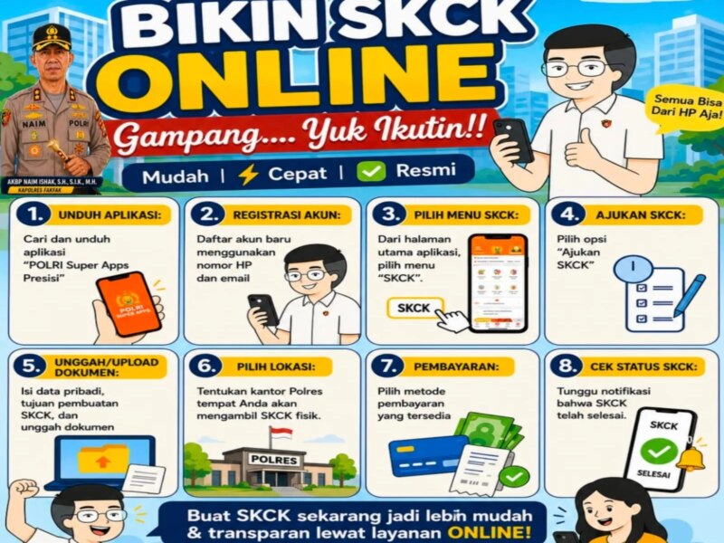 Polres Fakfak Permudah Layanan SKCK, Kini Masyarakat Bisa Daftar Lewat HP – Detiktoday.com